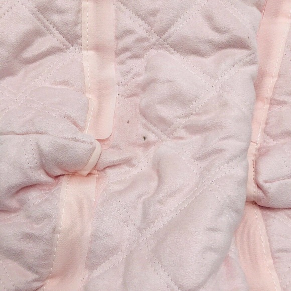 Eddie Bauer Goldbug Car Seat Stroller Sherpa Cover Pink Quilted - Picture 5 of 5